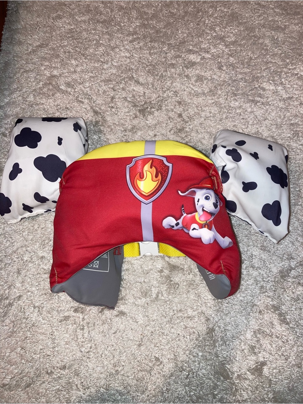 Red and Yellow Paw Patrol Marshall Swim Vest